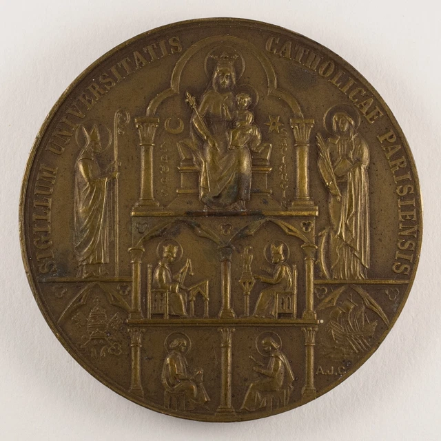 Médaille Institut catholique de Paris - Jubilé 1875-1925 - signée A.J. Corbierre