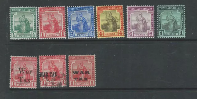 Trinidad & Tobago - Small, Mainly Mint Early Selection To 1/-