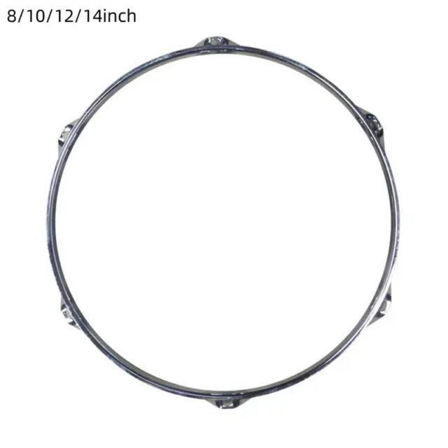 Heavy Duty Zinc Alloy Drum Hoop Ring Rim for 8 10 12 14 Inch Snare Drums