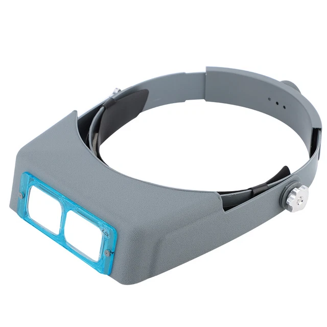 Lupa de lectura de diadema 4 lentes de aumento con 4 lentes de vidrio óptico