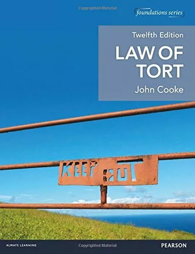 Law of Tort (Foundation Studies in Law Series) by Cooke, John Book The Fast Free