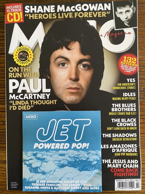 MOJO MAGAZINE MARCH 2024 Paul McCartney Shane MacGowan The