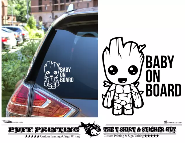 Baby on Board Windscreen Body Panel Bumper Car Sign Transfer Stickers