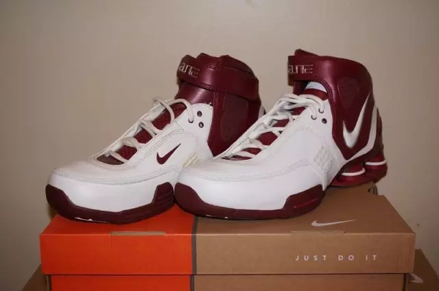 NIKE SHOX ELITE TB Mens Basketball Shoes White Maroon 180.00