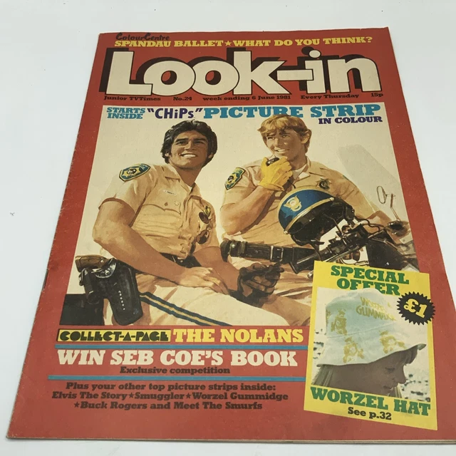 1981 LOOK-IN MAGAZINE CHiPs Elvis Presley Spandau Ballet Russ Abbott £ ...