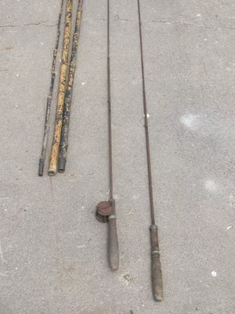 ANTIQUE UNION HARDWARE Metal Fly Fishing Rod Telescopic cell $49.00 -  PicClick