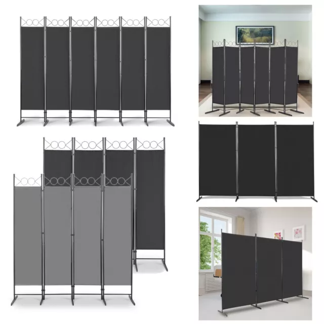 Folding 3/4/6 Panels Room Divider Freestanding Wall Partition Hal Privacy Screen