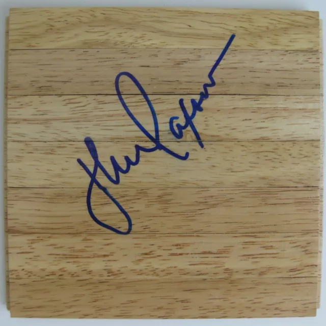 John Paxson Chicago Bulls Notre Dame signed autographed basketball floorboard