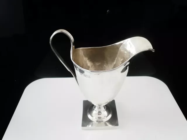 Antique Britannia Silver Helmet Design Cream Jug, London 1901, Maurice Freeman 2