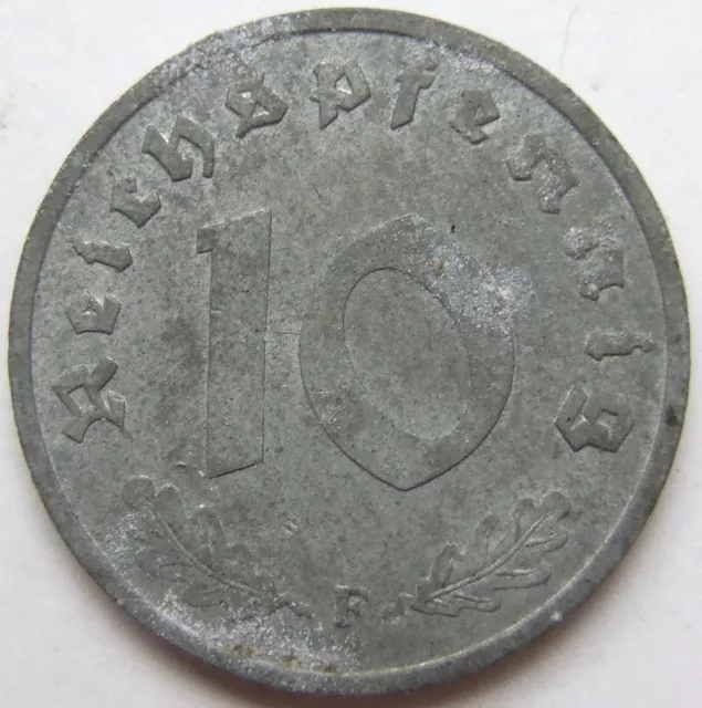 Münze Deutsches Reich Alliierte Besatzung 10 Reichspfennig 1946 F in Vorzüglich