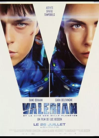 affiche du film VALERIAN ET LA CITE DES MILLE PLANETES 40x60 cm