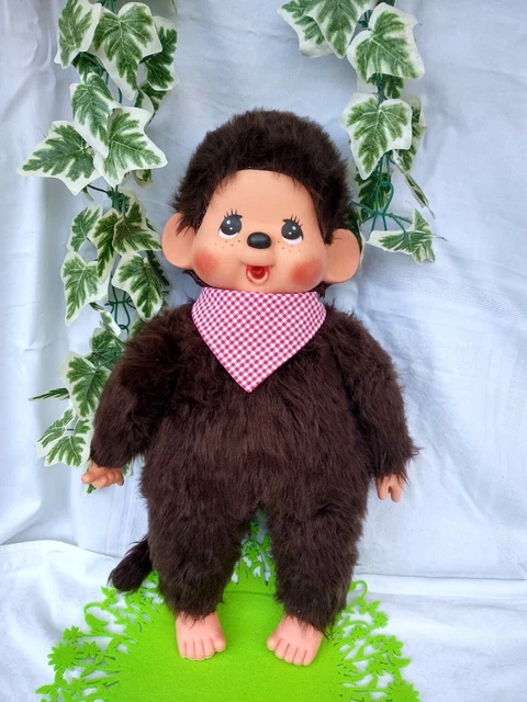Monchhichi-50-cm-karierter-Latz-Monchhichi-Effe-Italy.webp