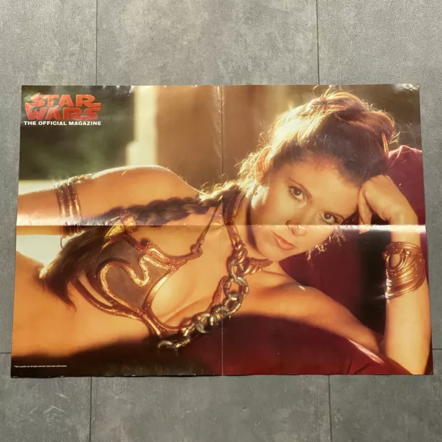 Star Wars Poster The Official Magazine Princess Leia In Slave Outfit Bikini Jedi