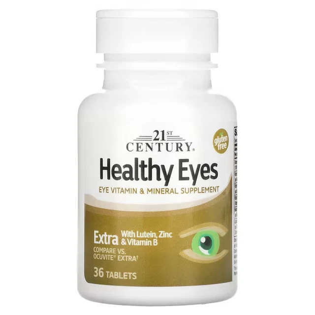 21ST CENTURY, HEALTHY Eyes, Lutein, Zinc & Vitamin B, 36 Tabs,, Expiry