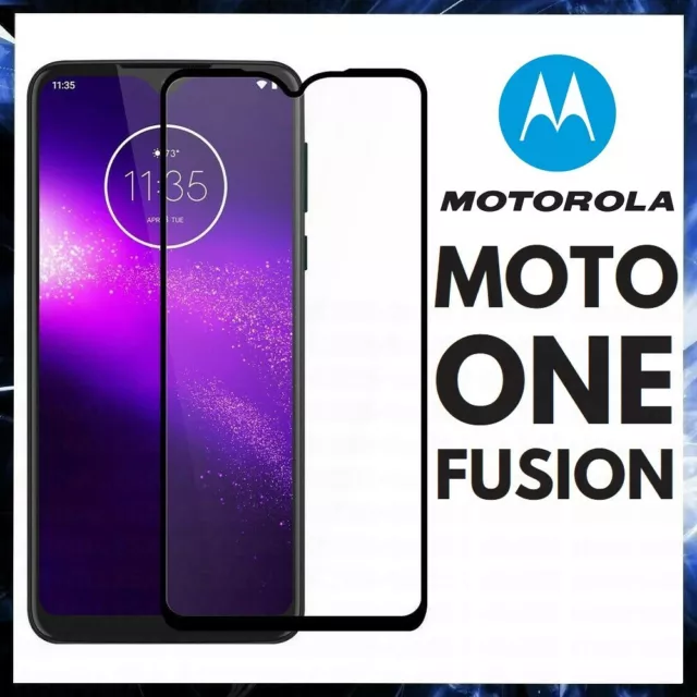 For MOTOROLA MOTO ONE FUSION CURVED SCREEN PROTECTOR FULL COVER TEMPERED GLASS