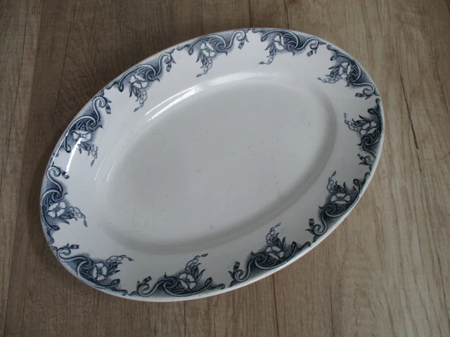 Plat Rond Creux Nouvelles Galeries Modèle Ennege Paris - Porcelaine Blanche