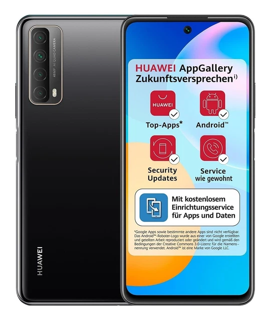 SMARTPHONE ANDROID HUAWEI P Smart (2021) PPA-LX2 nero DS 4GB/128GB 48MP ...