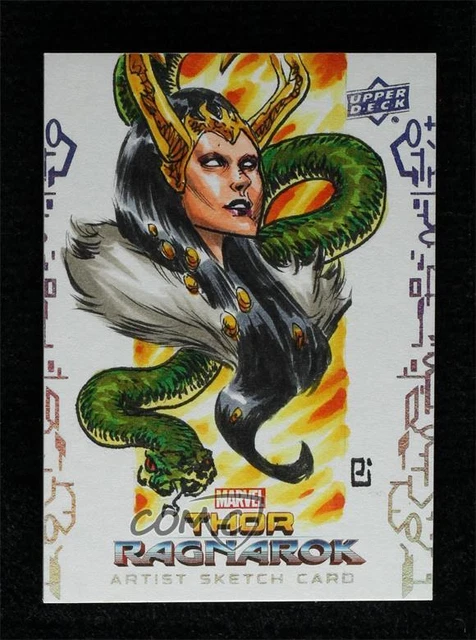 2017 Upper Deck Marvel Thor: Ragnarok Sketch Lady Loki 1/1 Peejay Catacutan auto