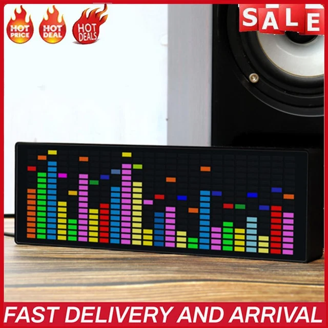 Car Audio Level Indicator Display RGB Colorful for Automotive Atmosphere Lamp