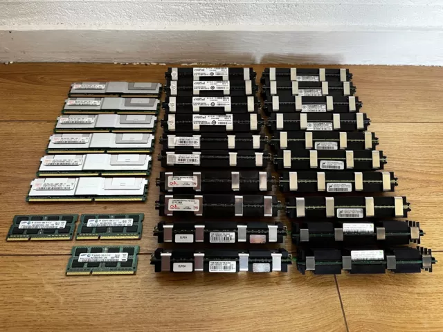 Lot 39Gb ram ECC PC2-5300F DIMM Apple MacPro 1,1 et 2,1 + 10Gb PC1600s SODIMM