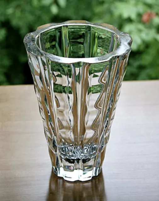 orrefors sweden crystal vase