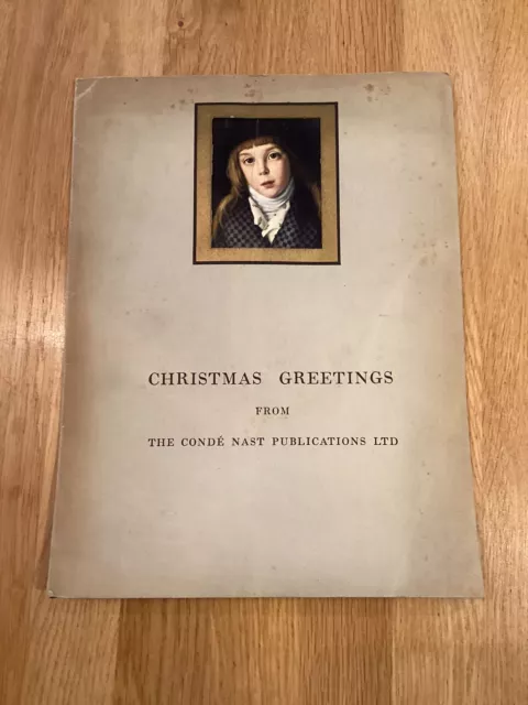 Vintage Christmas Greetings From The Conde Nast Ltd To Related Associates