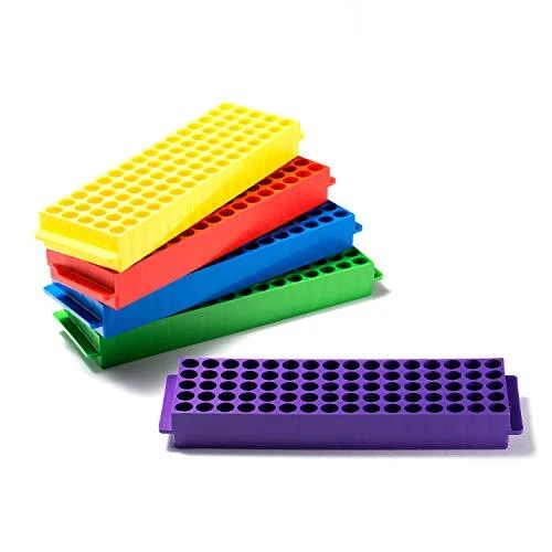 J&K Scientific Microcentrifuge/PCR Tube Rack 2mL80-Well PP Pack of 5