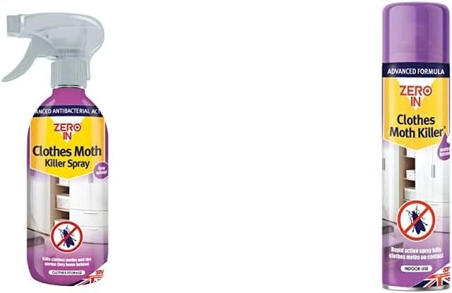 Zero in ZER427 assassino falene vestiti - 500 ml, trasparente & ZER434 assassino falene,