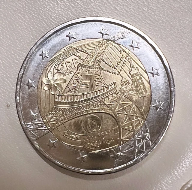 PIÈCE 2 EUROS jo 2024 JEUX OLYMPIQUES DE PARIS 2024 PIÈCE COMMÉMORATIVE Neuve ! EUR 500,00