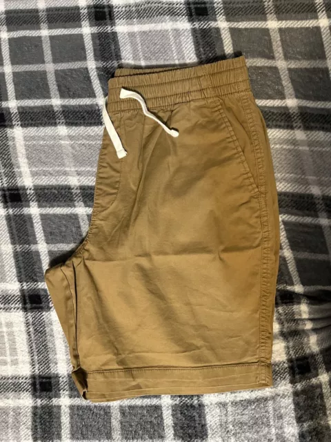 Old Navy Twill Jogger Shorts In Tan Size Medium (M) Men - 18”