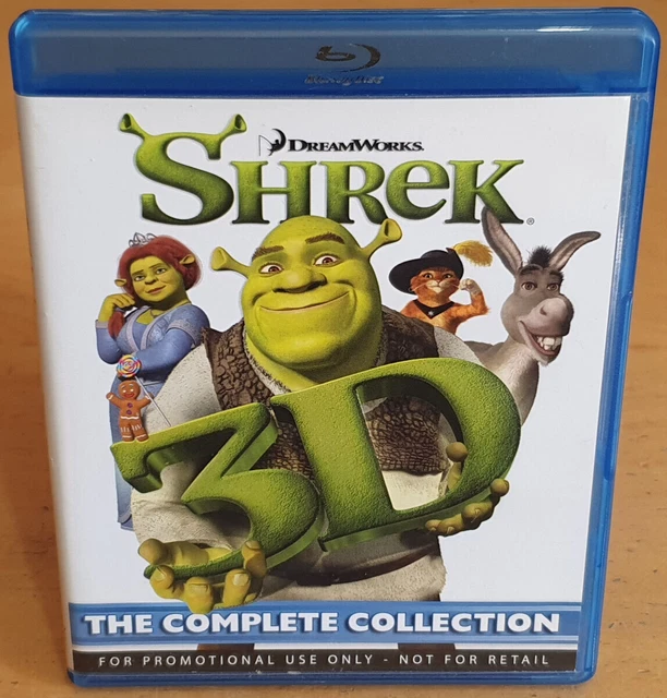Shrek Collection Boxset SHREK 3D THE Complete Collection 4-Disc Blu-Ray Box Set PAL £12.99 ...