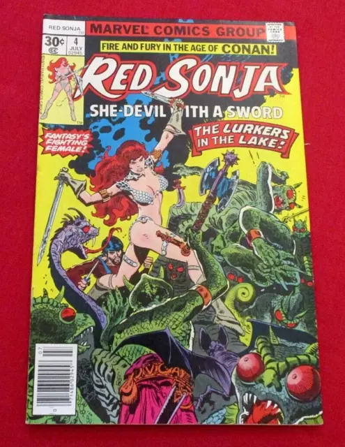 RED SONJA #4 Marvel BRONZE AGE VF- 7.5