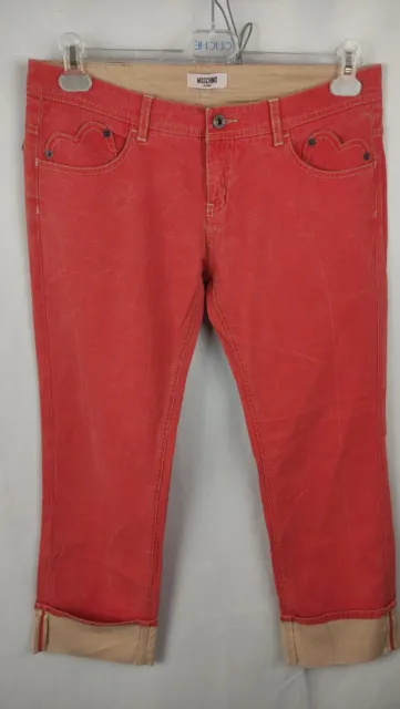 Moschino Jeans Pantalone Jeans Donna Tg. 45 Pants Denim Woman Italy Vintage