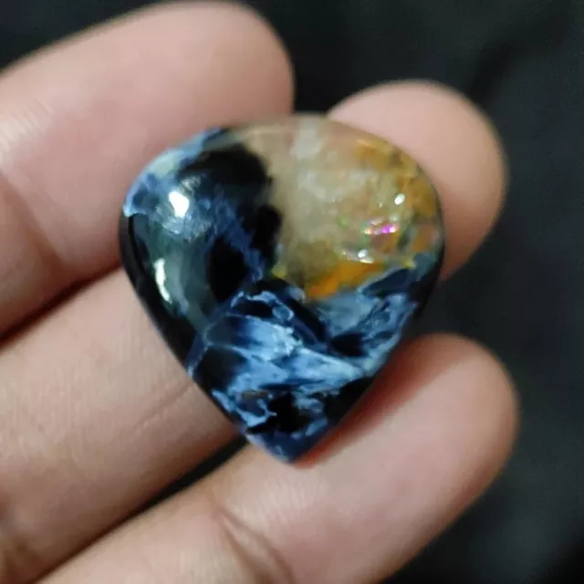 Natural Pietersite Gemstone 31.00 Cts Loose Heart Cabochon Namibia 26X25X6.5 MM