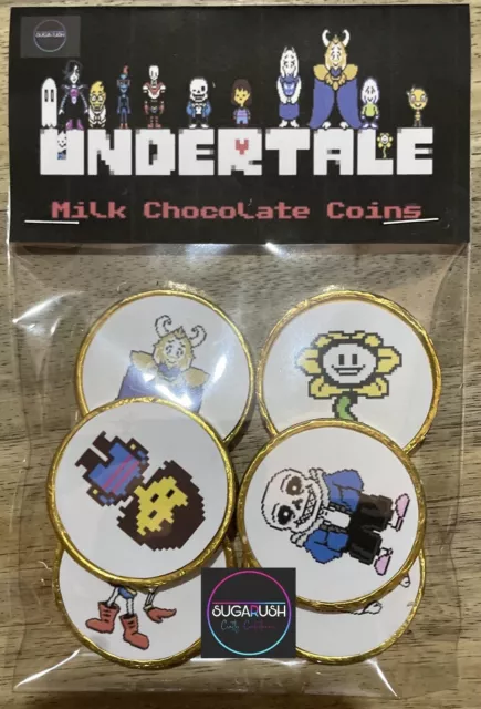 Undertale Themed Chocolate Coin Bags- Party Favours Chocolate Treats!