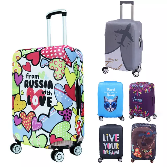 S-XL Protective Luggage Suitcase Dust Cover Protector Elastic Anti Scratch