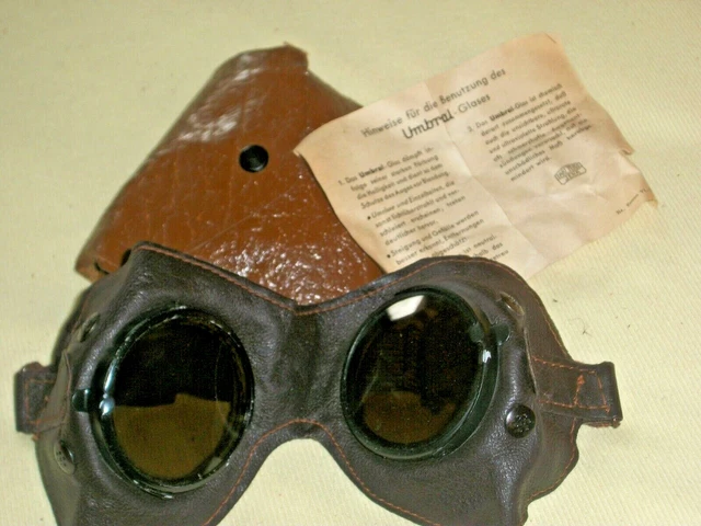 Original Brille Deutsches Afrikakorps und Beipackzettel