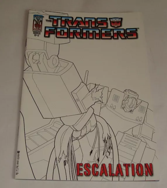 Transformers Escalation Issue 5 alt. Sketch Cover Mar 2007 VGC 1st Print IDW Com