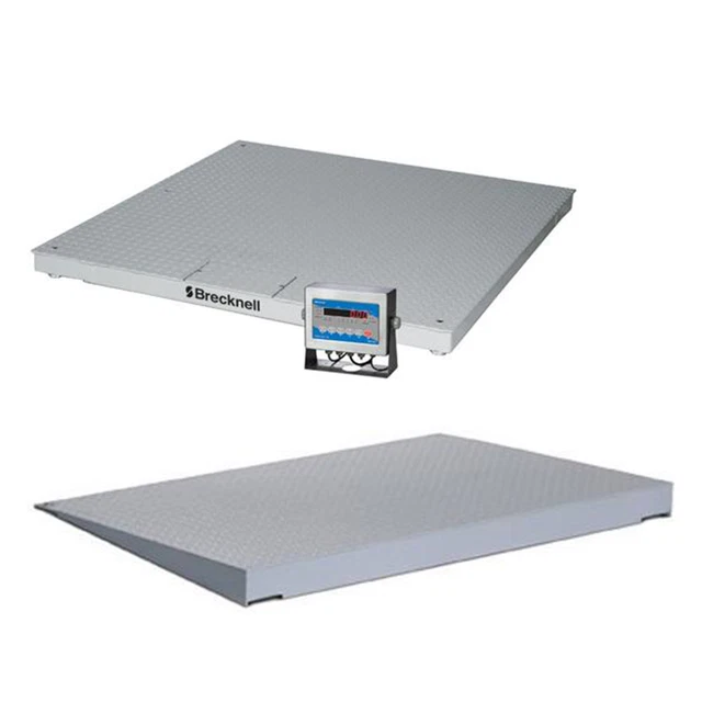 Brecknell DSCB 4x4 ft Floor Scale, SBI521 Display, 5000 lb x 1 lb, NTEP, w/ Ramp
