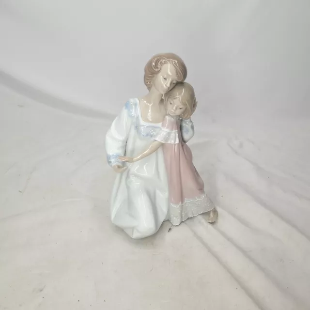 Lladro Good Night #5449 Figurine Porcelain Figure Mother Daughter see INFO