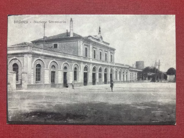 Cartolina - Brindisi - Stazione Ferroviaria - 1910 ca.