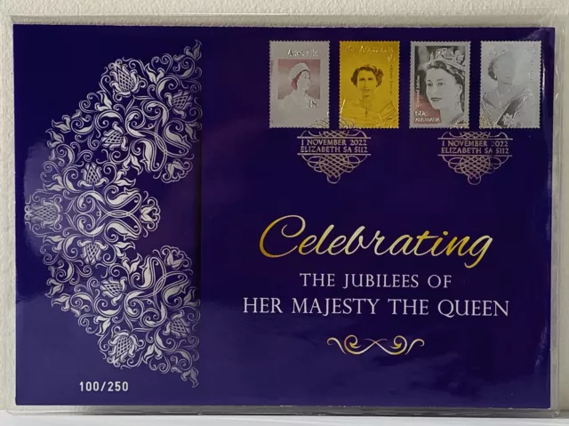 2022 Jubilees of the Queen Precious Metal Prestige Cover 100 / 250 Impressions