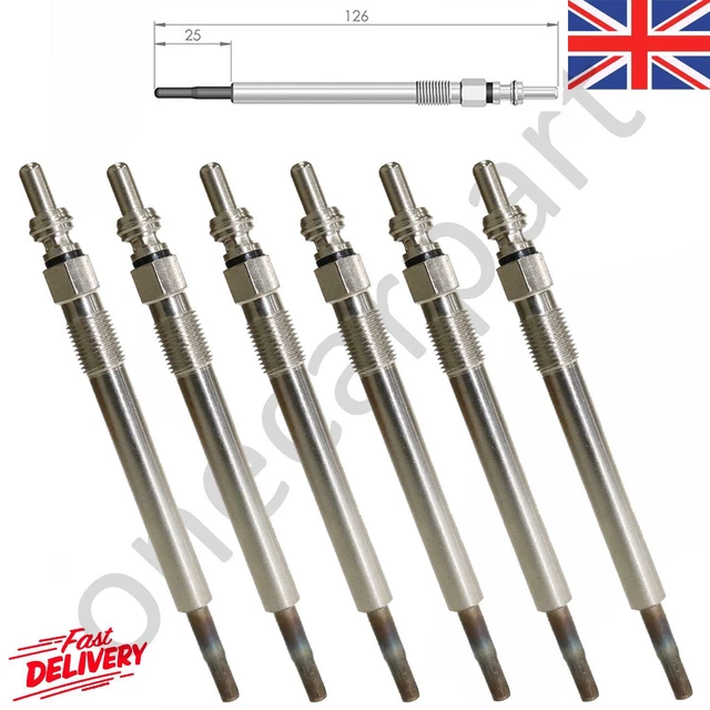 6 PENCIL GLOW Plugs Preheaters For Citroen, Jaguar, Land Rover, Peugeot, Volvo £32.60 PicClick UK