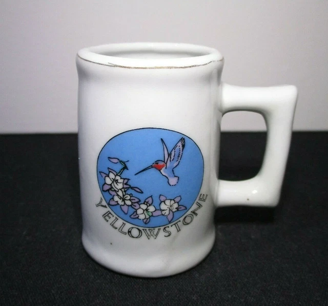 Vintage mini ,souvenir Beer Stein Yellowstone National Park, Made in Japan