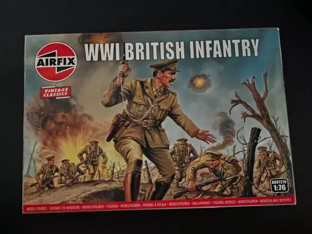 Airfix British  Infantry Vintage Classics 1:76 Scale Model Soldiers