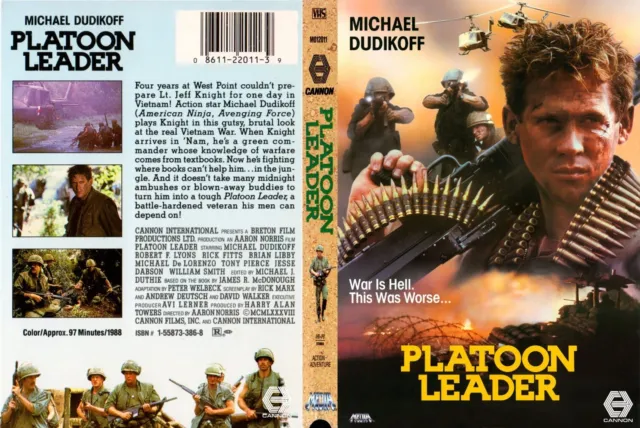 Platoon Leader CUSTOM Cover like VHS W/ Empty DVD Case (No Discs) PLEASE READ