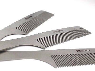 Steeltooth Comb - Anti Static Comb/Brush Hybrid - Stainless Steel