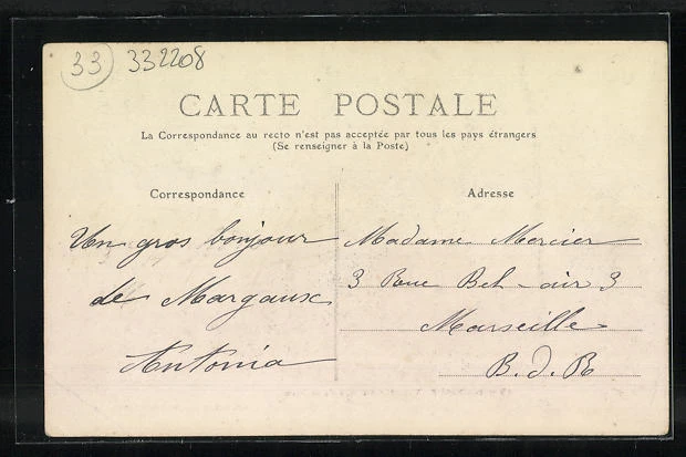 CPA Margaux, Avenue de la Gare, Rue de la Gare 1914 2