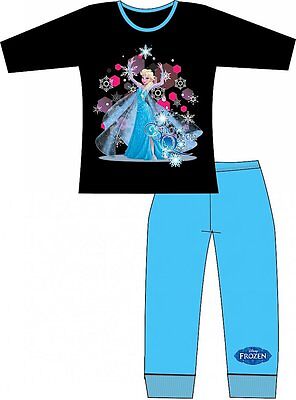 Official Disney Frozen Elsa Snow Queen Girls Cotton Pyjamas 4 5 6 7 8 Years BNWT