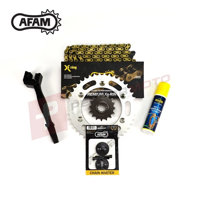 AFAM empfohlener X-Ring Goldkette und Kettenrad Kit passt Honda TRX450 2006-2014